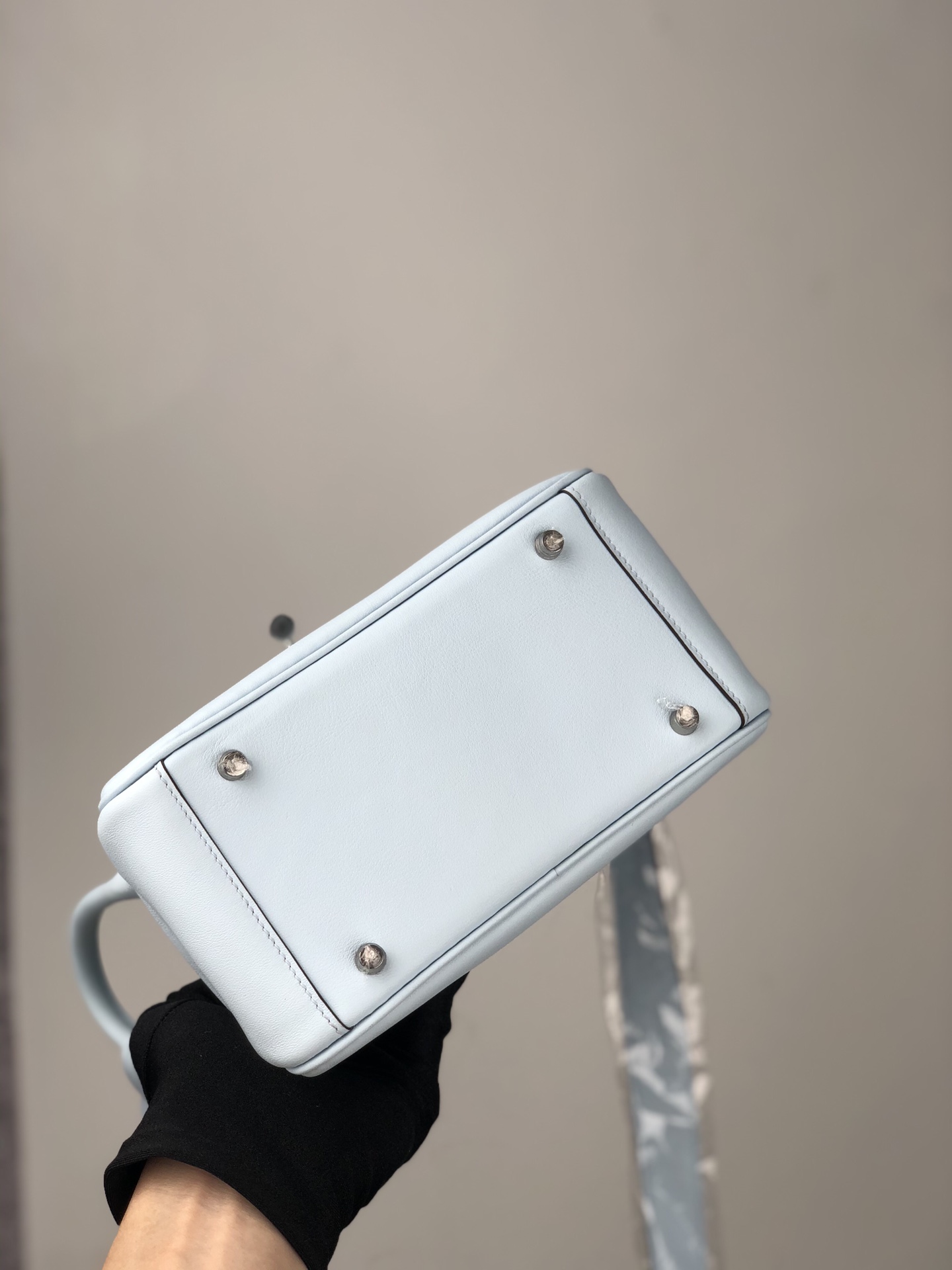 에르메스 미니 린디백 스위프트 블루 은장